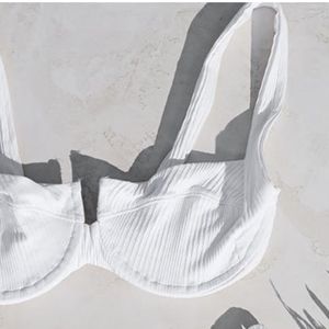 LSpace BNWT Pointelle Rib Camellia Bikini Top Medium